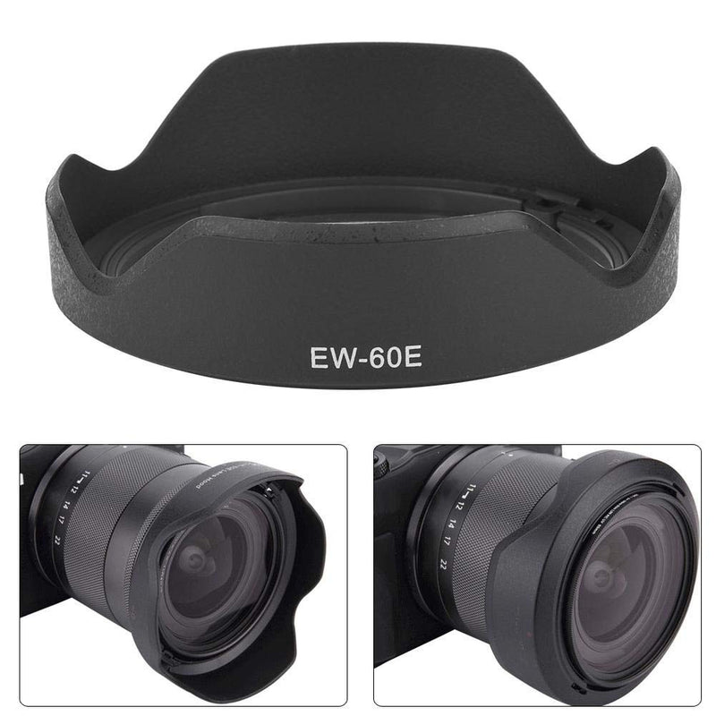 Vbestlife Camera Lens Hood,EW-60E ABS Plastic Lens Hood for Canon EF-M 11-22mm f/4-5.6 is STM Lens.
