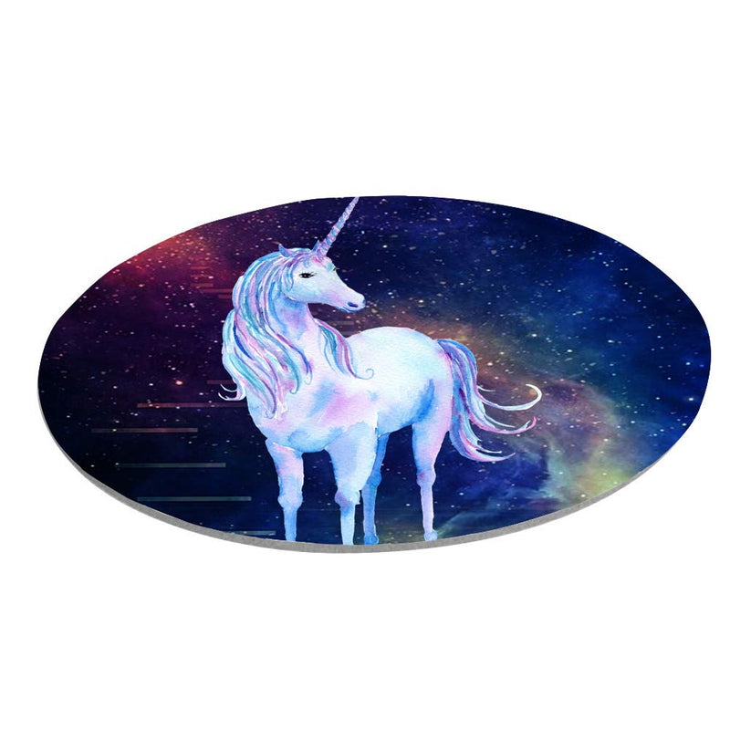 Round Mouse Pads,iNeworld Galactic Unicorn Waterproof Thick Keyboard Mouse Pad Non-Slip Nature Rubber for Gaming Office Working Home Mouse Mat…