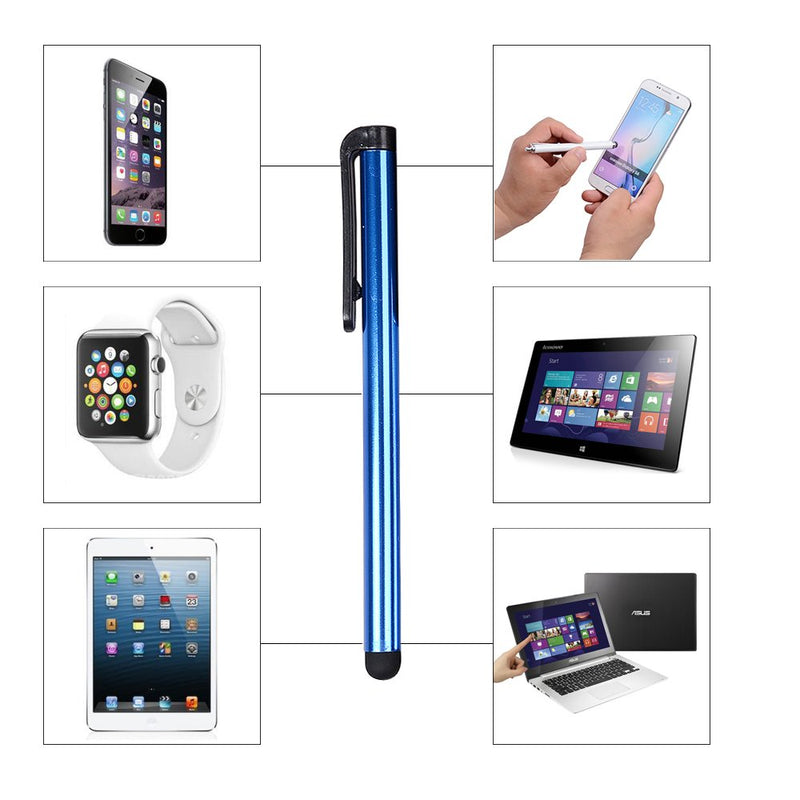 IC ICLOVER 10 Pack Stylus Pen, Premium 4.1 inch Metal Universal Touch Screen Capacitive Styli for Apple iPhone 12/PRO/Max/11/PRO/Max/SE2/X/XS MAX/8/8 P, ipad, Android,Tablets All Touch Screen Devices Black