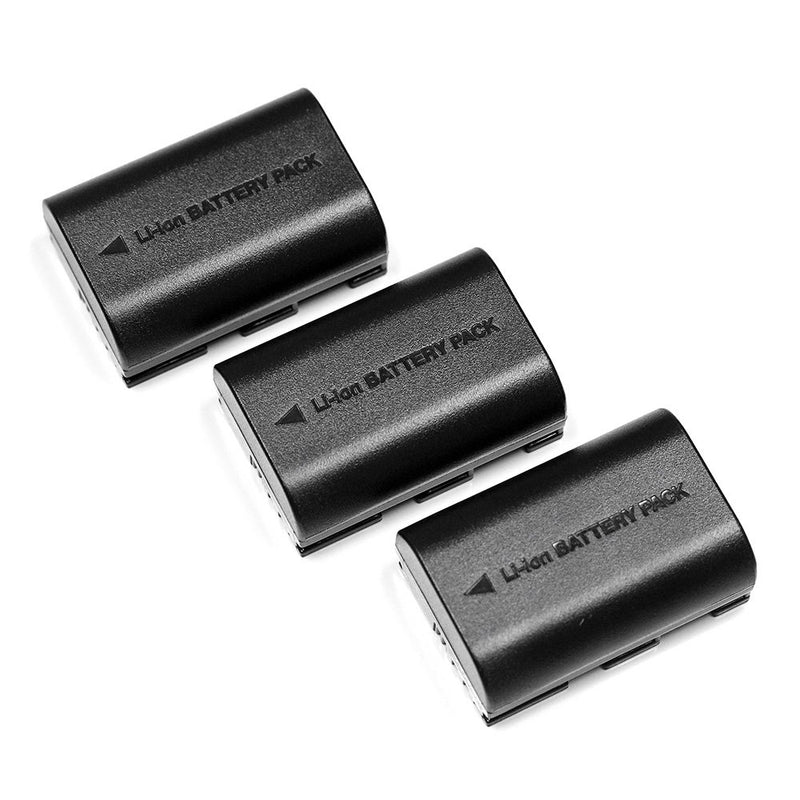 MaximalPower Battery 3-Pack for Canon LP-E6N LP-E6 Batteries. Fits EOS 5D Mark III 5DS R 70D 60D 7D Mk II 6D