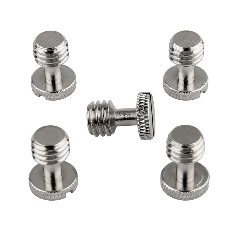 NICEYRIG 3/8 Inch Camera Quick Release Screw Tripod Screw Adapter Connecter DSLR Camera Rig Accessories- 5 Pack