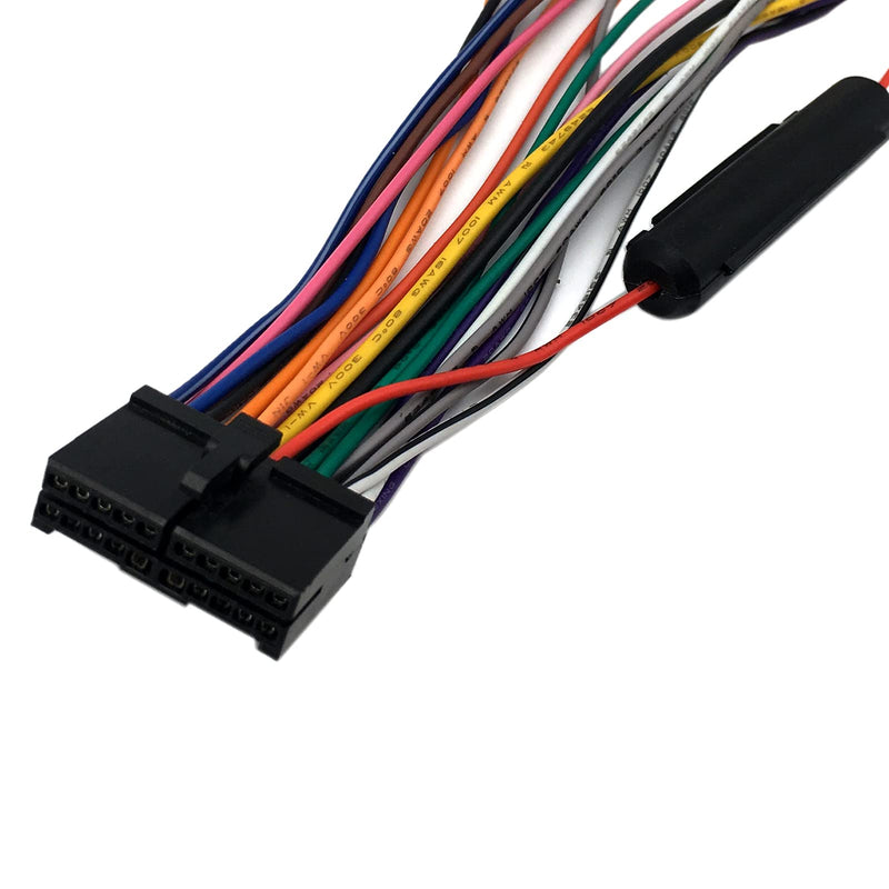 Aokus Car Radio Wire Harness Connector for Dual XDVD156BT, XDVD176BT, XDVD276BTCD DVD Receiver