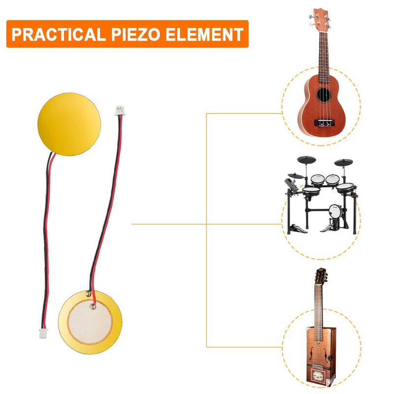 20 PCS 27mm Piezo Element Piezo Pickup Guitar Pickup Transducer for Acoustic Guitar Ukulele