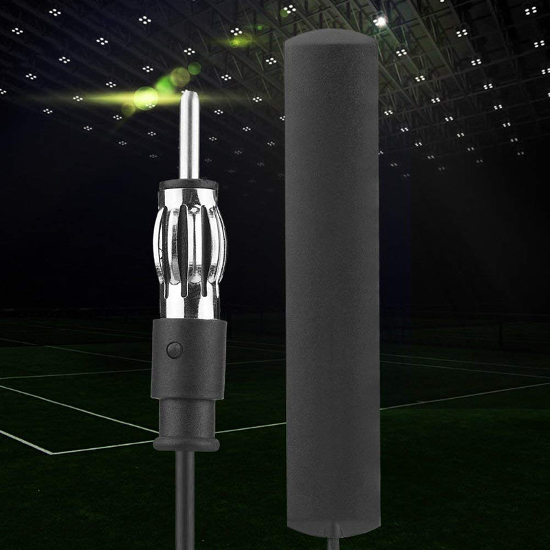 Qiilu Radio Antenna, ANT-309 Universal Car FM Radio Antenna Patch Aerial Windscreen Mount 5M Cable