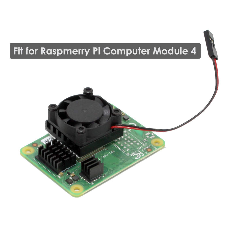 iUniker Raspberry Pi Computer Module 4 Heatsink, Raspberry Pi CM4 Cooling Fan and Heatsink, Pi Cooling Fan for Raspberry Pi Computer Module 4 (for CM4)