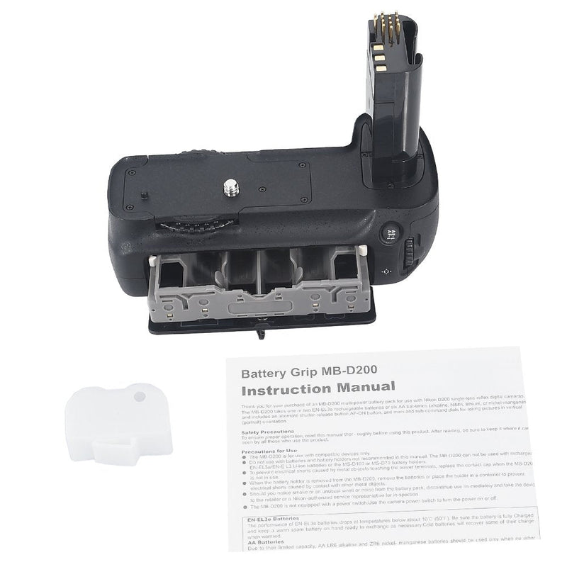 DSTE Replacement for Pro MB-D200 Vertical Battery Grip + 2X EN-EL3E Compatible Nikon D200 Compatible Fujifilm S5 SLR Digital Camera