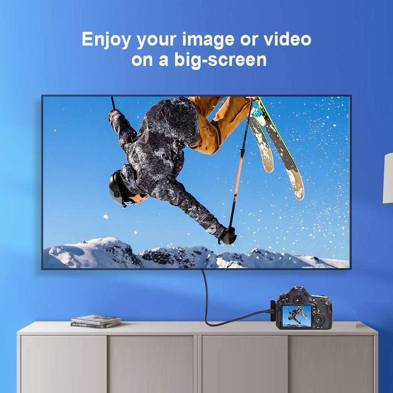 [AUSTRALIA] - CableCreation Mini HDMI to HDMI Cable, Support 4K 60Hz Ultra HD, 3D, High Speed, 6 Feet mini HDMI Male to HDMI Male 