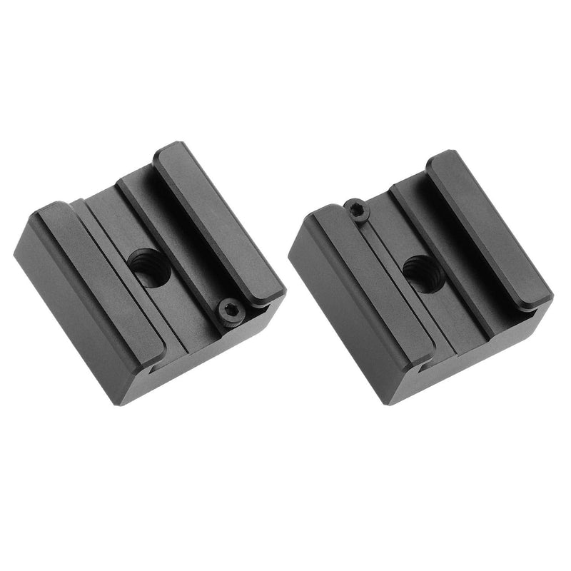 [AUSTRALIA] - Updated Anwenk Flash Cold Shoe Mount Adapter Flash Shoe Mount Flash Stand Adapter with 1/4"-20 Tripod Screw Thread for Camera Flash Nikon Canon Olympus Panasonic Speedlite Flash, 2Pack 