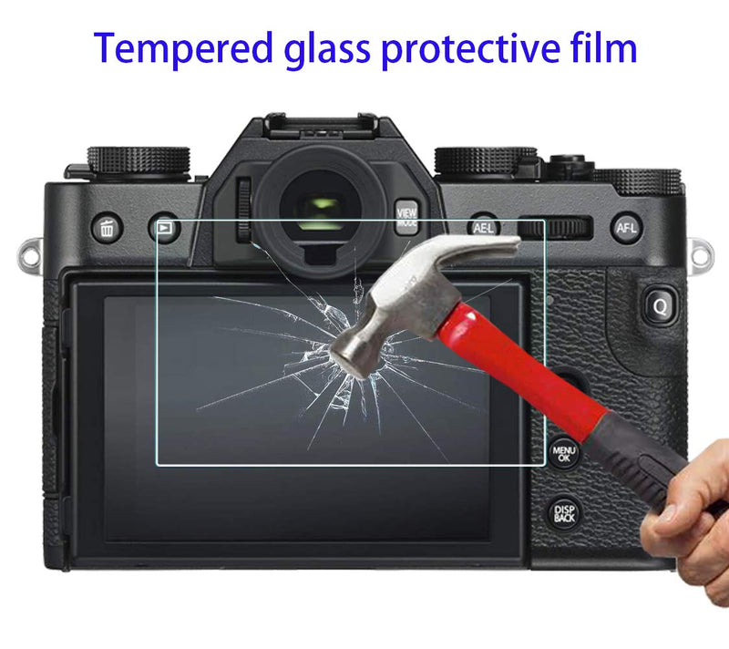 Screen Protector for Fujifilm X-S10 X-T20 X-T10 X-T100 X-E3 XF10 X-A1 X-A2 Camera(for accessories),Fuji XT20 XT10 XE3 XA1 XA2 Shutter Release Button,0.3mm High Definition 9H Hardness Optical LCD Premium Glass Protective Cover [3+1 Pack]