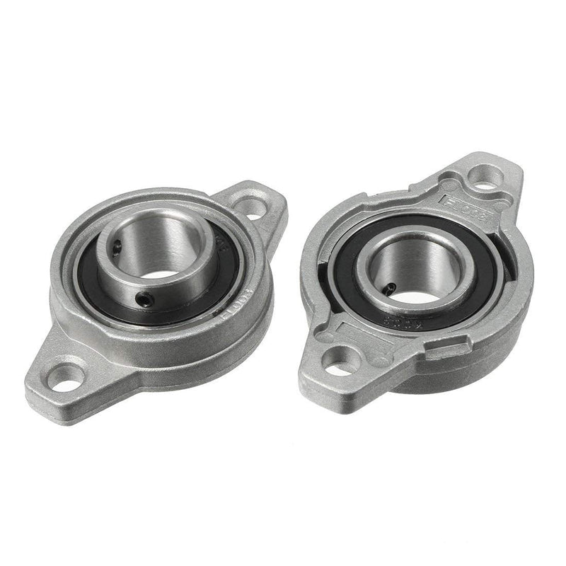 Xnrtop KFL003 17mm Zinc Alloy Self Aligning Pillow Block Flange Bearing, Zinc Pack of 4