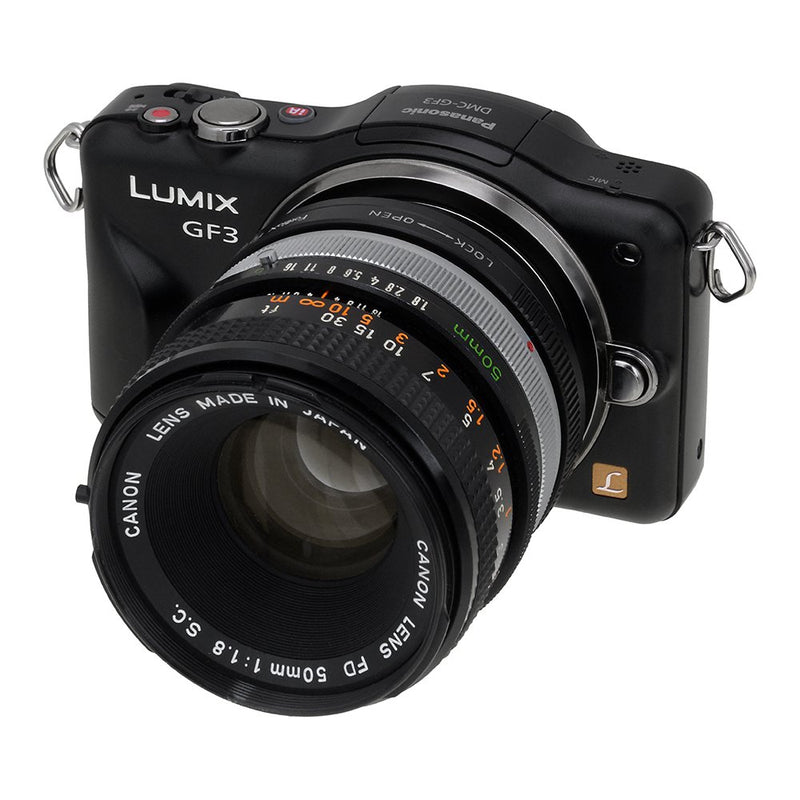 Fotodiox Lens Mount Adapter, Canon FD/FL Lens to Micro 4/3 Olympus PEN and Panasonic Lumix Cameras