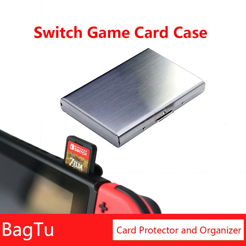 10 in 1 Metal Switch Game Card Case for Nintendo, BagTu Portable Card Protector for 8 Switch Game Cards and 2 Memory Cards