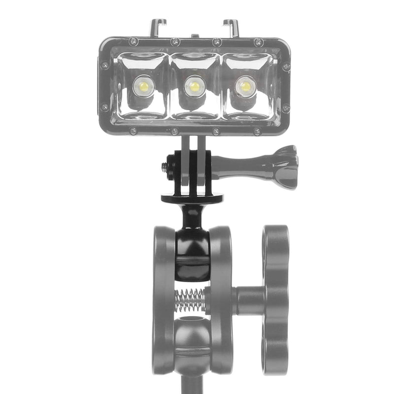 [AUSTRALIA] - QKOO Aluminum Ball Mount for GoPro Hero 10 9 8 Max 7 (2018) 6 5 4 3 Black Silver Session, Osmo Action, AKASO, SJCAM - Ball Head Mount Adapter (1-Inch Diameter Ball) with 3/8'' Screw Hole + Thumb Screw 