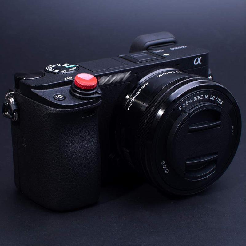 [AUSTRALIA] - VKO Camera Soft Release Shutter Button Cap Compatible with Sony ZV-1 ZV1 RX100M7 RX100M6 RX100M5 RX100M4 RX100M3 A6000 A6100 A6300 A6400 A7R A7S A7 Flat Surface Shutter Button Cameras Red(2 Pack) 