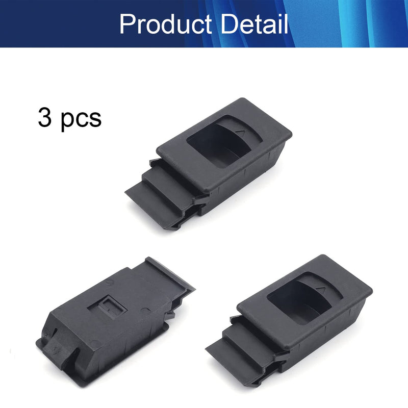 Juvielich Knob Hasp Locks Twist Keyed Hasp Lock Plastic Safety Hasp Latches Keyed for Small Doors Cabinets File Drawer Lock Freezer Door Lock Silver 3PCS