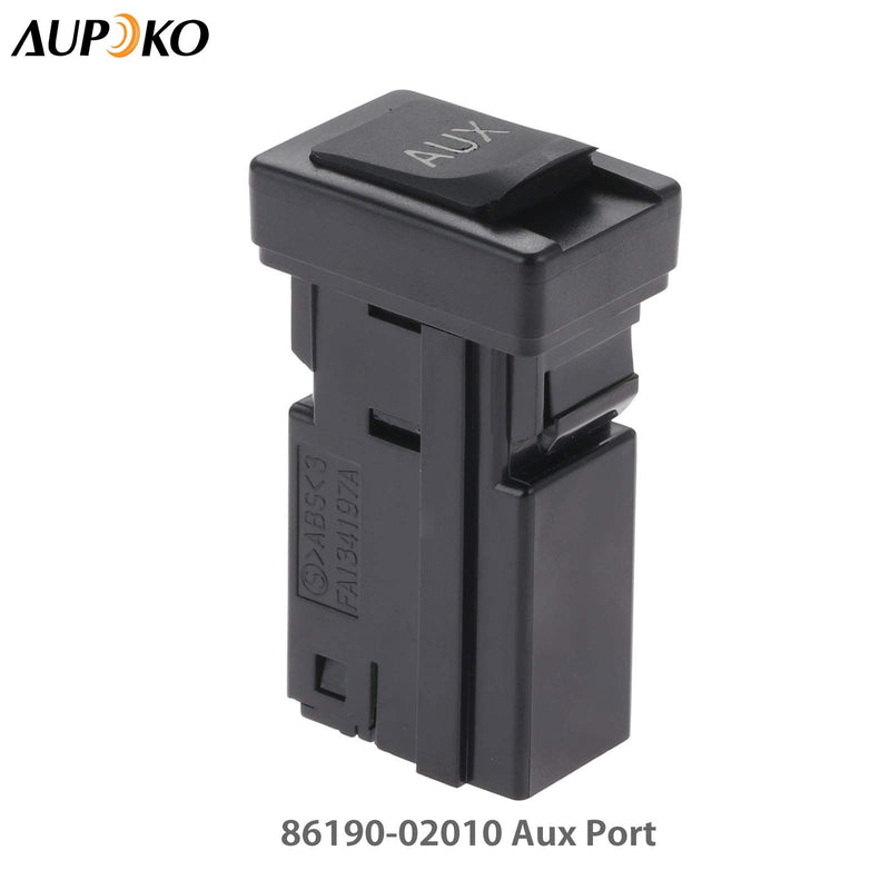 Aupoko 86190-02010 Aux Port, Auxiliary Stereo Adapter, Fits for Toyota Avalon, Corolla, Highlander, RAV4, Sequoia, Sienna, Tacoma, Tundra