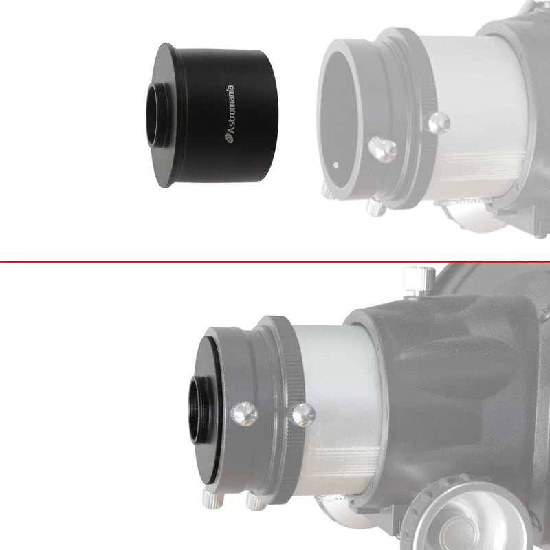 Astromania C Mount to 2" Video Camera Barrel Adapter Telescope Astrophotography