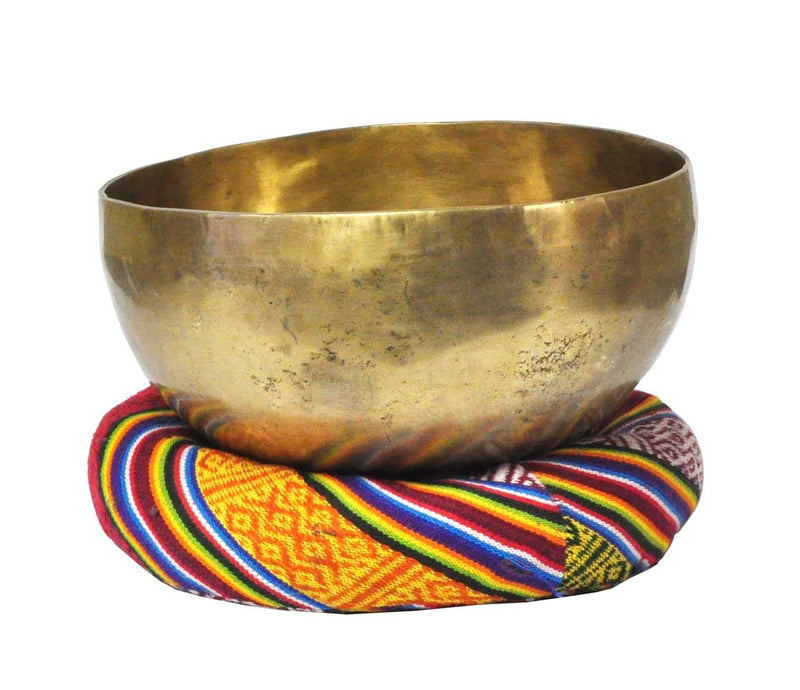 Mandala Crafts Tibetan Singing Bowl Ring, 7 Inches, Singing Bowl Cushion, Singing Bowl Pillow (Stripes)