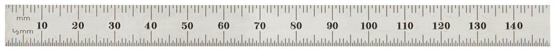 Starrett C334-150 2-Sided 6" Steel Ruler 1-(Pack)