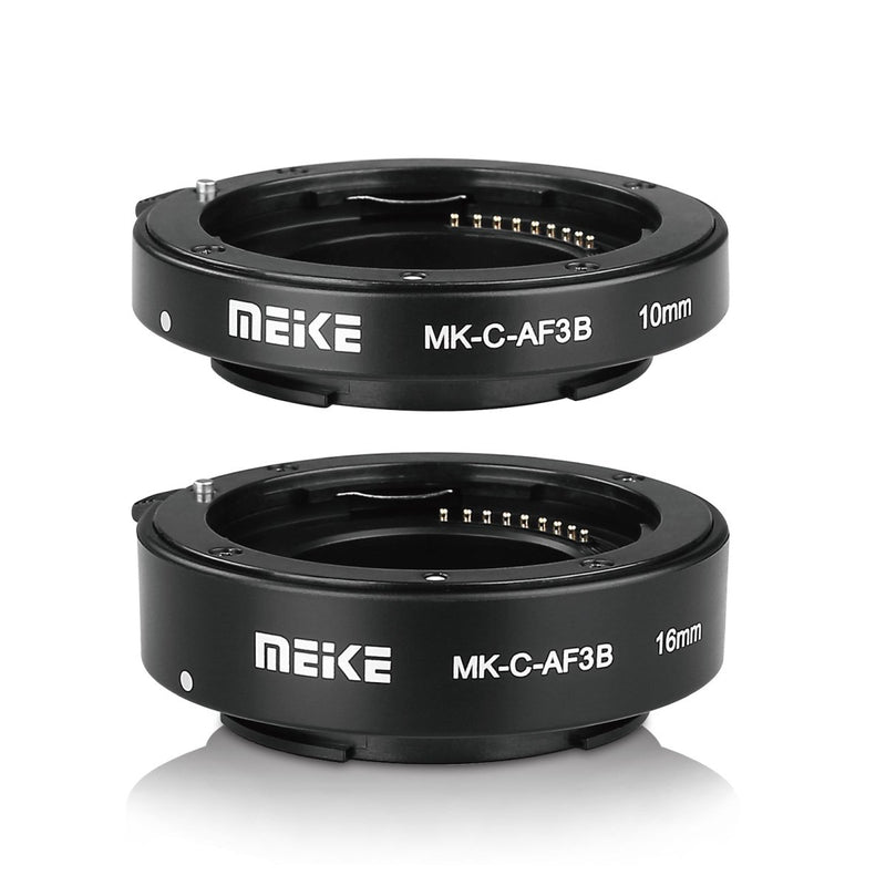 MEIKE MK-C-AF3B Auto Focus Macro Extension Tube Adapter (Plastic Body) for Canon EOS -M Bayonet Mirrorless Camera(10MM 16MM only use or Combination) EOS-M M2 M3 M5 M6 M10 M50 M100 M200 M6 Mark II