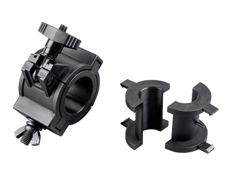 [AUSTRALIA] - Monoprice 601000 ABS Molded O-Clamp Black | with Low Profile Mounting, Fits Truss diameters of 1", 1.5", and 2" - Stage Right Series 