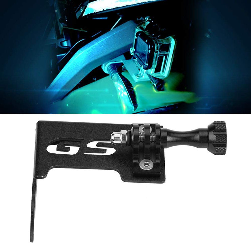 Motorcycle Front Left Camera Support Bracket Go Pro Side Camera Bracket Stand for R1200gs Lc R1200gs Lc Adv(Black) Black