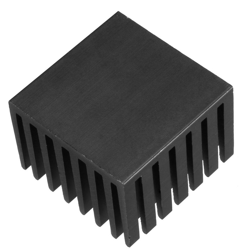 uxcell Aluminum Heatsink Cooler Circuit Board Cooling Fin Black 28mmx28mmx20mm 10Pcs for Led Semiconductor Integrated Circuit Device