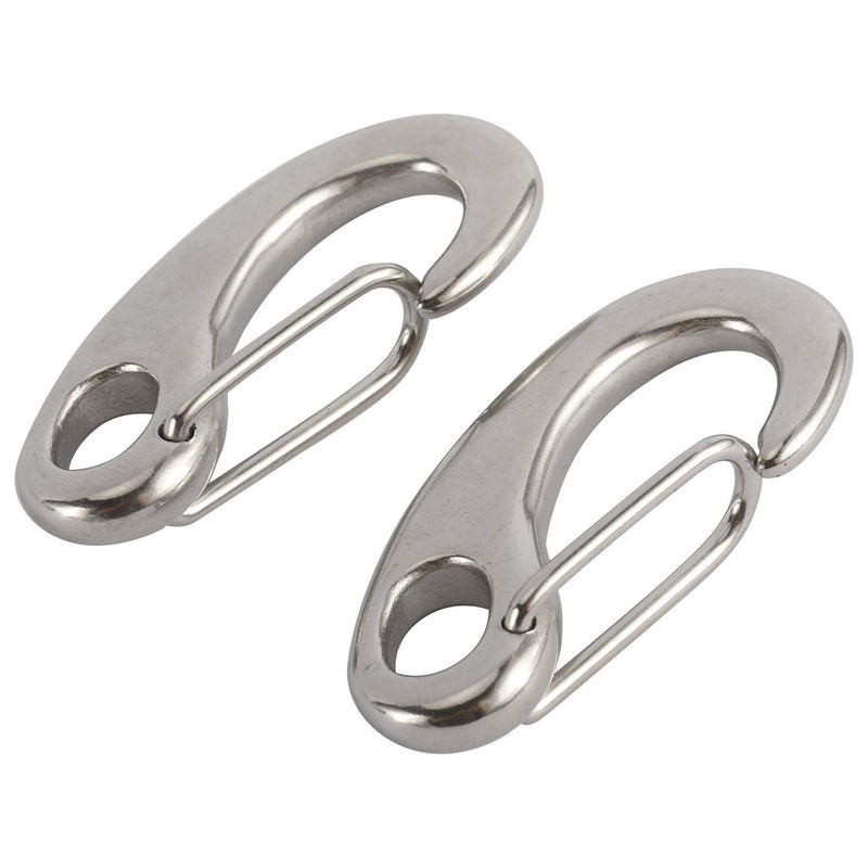 Artilife 2 Inch Marine Grade Stainless Steel 316 Spring Gate Snap Hook Clip Multifunctional Quick Link Clip