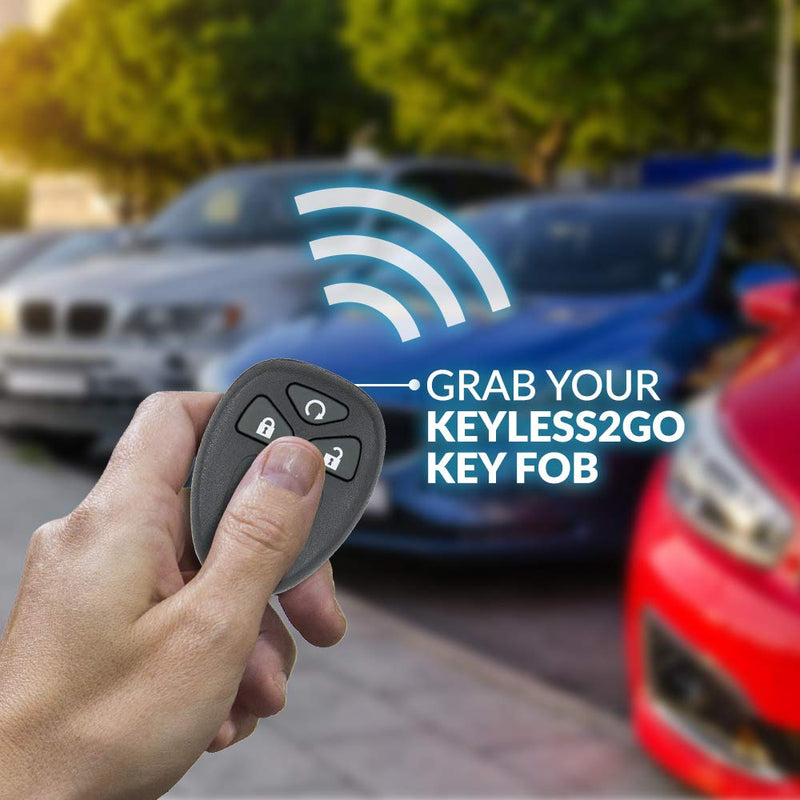 Keyless2Go Replacement for New Keyless Entry Remote Start Car Key Fob for 22733524 KOBGT04A Malibu Cobalt G5 G6 Grand Prix Lacrosse Allure