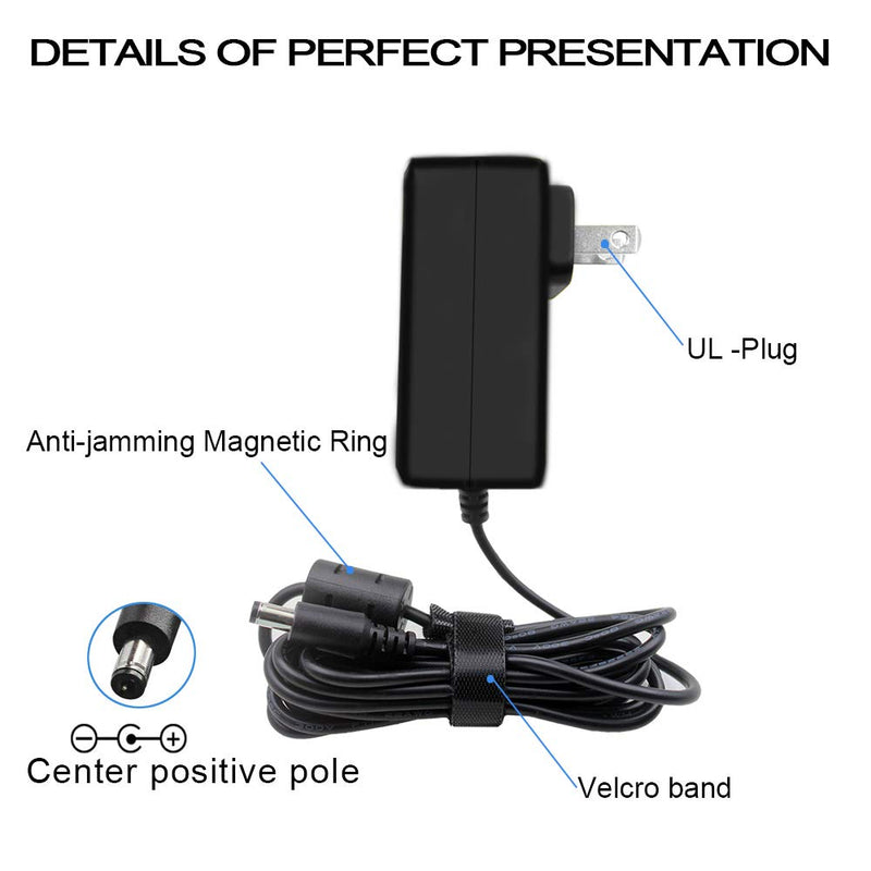 TOP-SPEED 18V 1A Power Supply Adapter for Guitar Pedal, 6.6Ft Power Cord