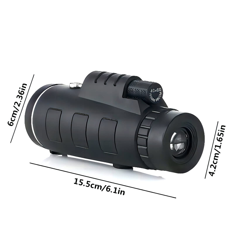Monocular for Adults High Powered,with Smartphone Adapter & a Tripod Handheld Monocular Telescope,Night Vision Zoom Monocular for Hunting, Star Gazing Star-Scope, Black