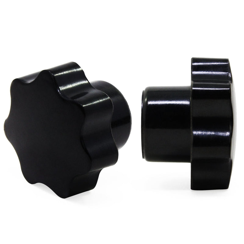 OCR 10Pcs Star Knob M6 Knurled Thread Clamping Knob, Star Shape Hand Knobs Black Plastic Screw-On Clamping Star Knob Handle m6--10pcs