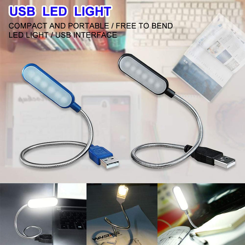 1PC Flexible Mini USB LED,Mini USB LED Light Lamp,USB Light for Laptop, Reading Light,USB Powered LED Light,Portable USB Laptop Light,Blue Blue