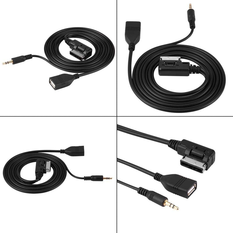 Tbest AUX USB Cable,Car o AUX USB Adapter Cable Car o AUX USB Adapter Cable for Benz C63 E200l CLS E S ML Classbenz aux Adapter ml350 USB Interface Connector