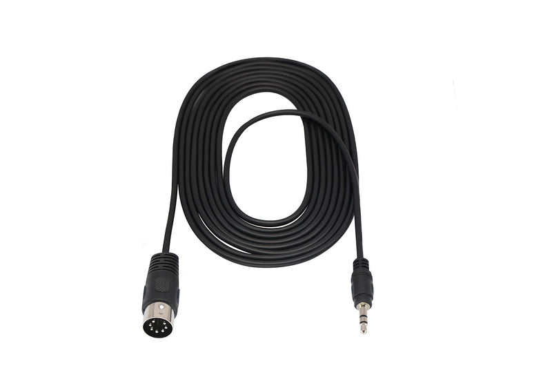 zdyCGTime 3.5mm to Midi Extension Cable,MIDI DIN 7 Pin to 3.5mm(1/8in) Male Audio Cable,Compatible with iPad/iPhon/MP3/PC/TV/Android to Bang & Olufsen B&O,Naim,Quad.Stereo Systems(3 M/9.8ft) 3m
