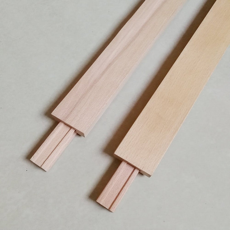 Btibpse Wooden Drawer Slides 17-3/4 Inches Classic Wood Center Guide Track with Slide Glides 45cm (1 pcs) 1