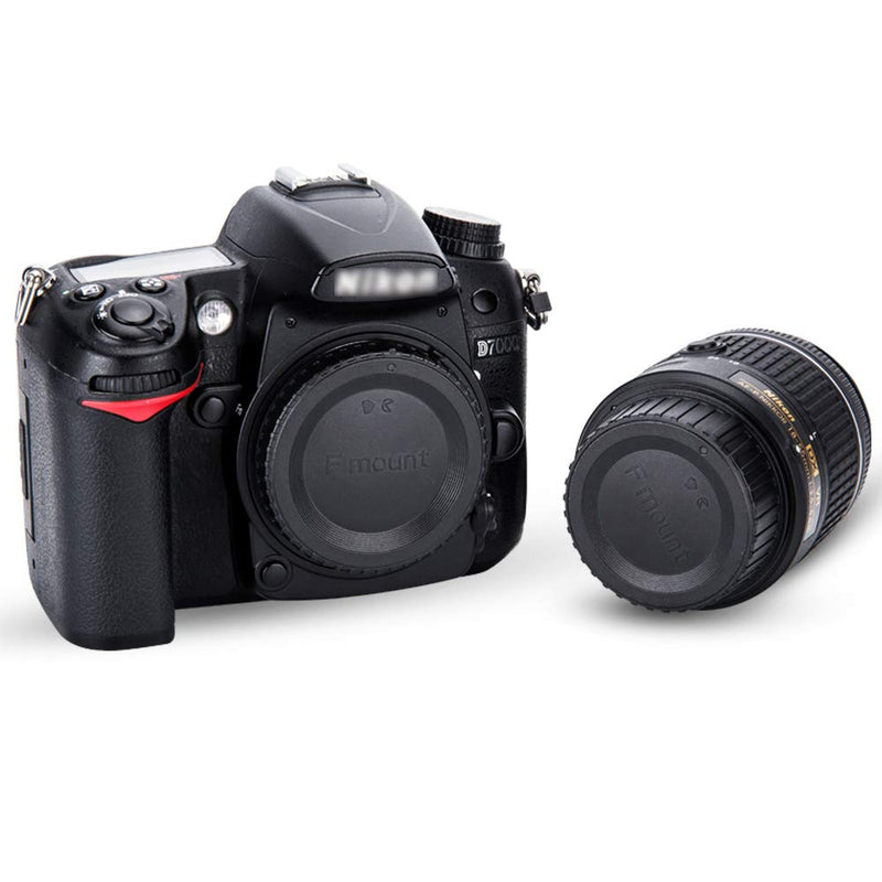 JJC Rear Lens Cap & Body Cap Cover JJC for Nikon F Mount D3500 D3400 D3300 D3200 D3100 D7500 D7200 D7100 D5600 D5500 D5300 D5200 D5100 D850 D810A D810 D800 D750 D500 D40 D5 D4s D4,etc -3 Pack 3 Pack