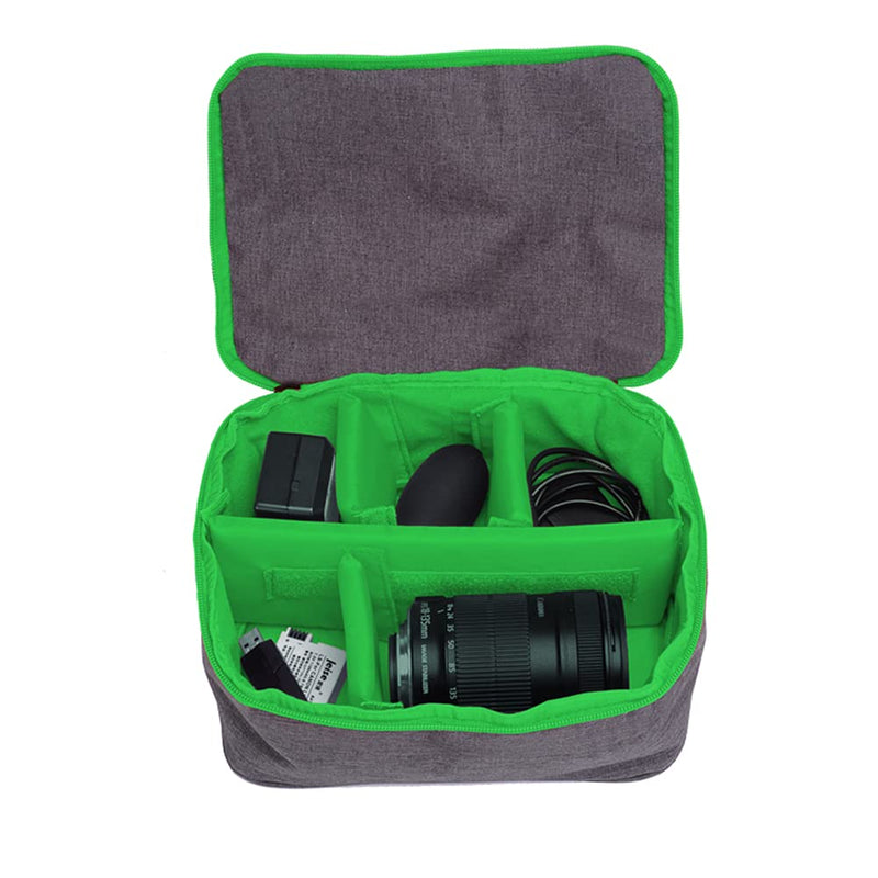 Shoulder Camera Bag Cwatcun Water Resistant Camera Bag/Case for Nikon Canon Sony Pentax Olympus Panasonic Samsung & Many More SLR DSLR and Photography Accessories Large Black (Green) Green
