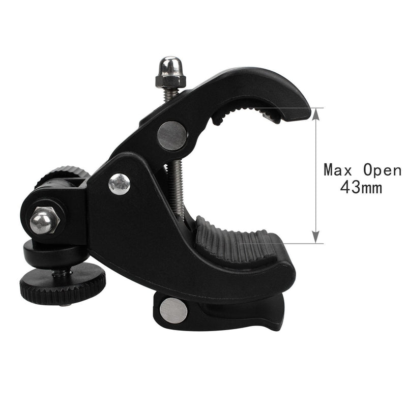 [AUSTRALIA] - Camera Super Clamp Quick Release Pipe Bar Clamp Bike Clamp w/ 1/4" Tripod Head for Light Camera Mic Gopro iPhone Ipad Monitor, Work on Music Stands/Microphone Stands/Motorcycle/Bike/Rod Bar 