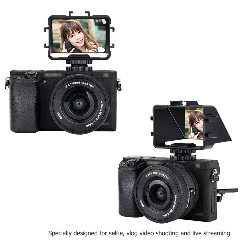 Adjustable Mirrorless Camera Flip Screen Mirror, Vlog Selfie Flip Screen Bracket for Sony ZV-1 A1 A6500 A6400 A6300 A7III Fujifilm X-E4 X-T3 X-T30 X-T20 Nikon Z5 Z7II Z6II Olympus E-M1