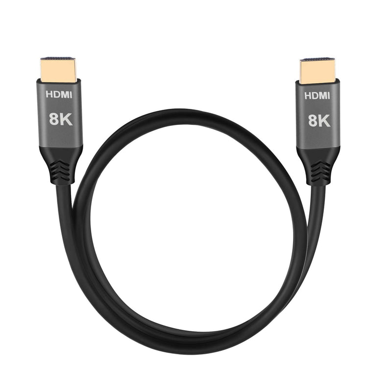 Xiwai HDMI 2.1 Cable Ultra-HD UHD 8K 60hz 4K 120hz Cable 48Gbs with Audio & Ethernet HDMI Cord 1m-5m (1.0M) 1.0M