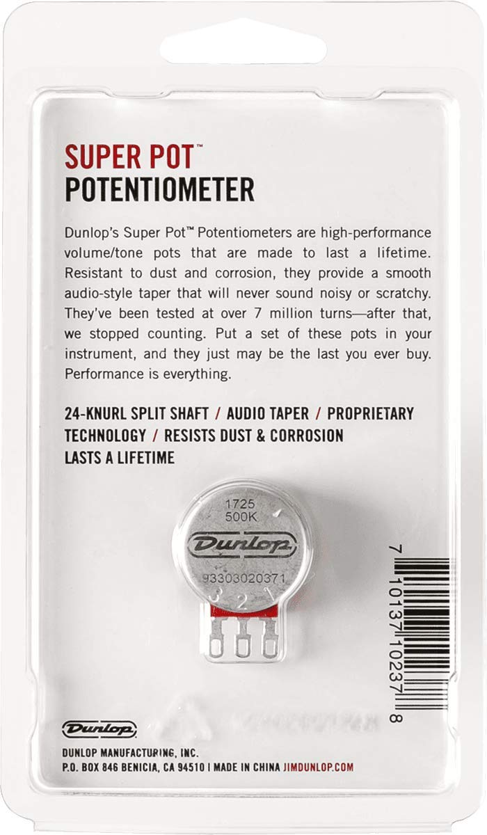 JIM DUNLOP DSP500K Super Pot Split Shaft Potentiometer Split Shaft | 500K