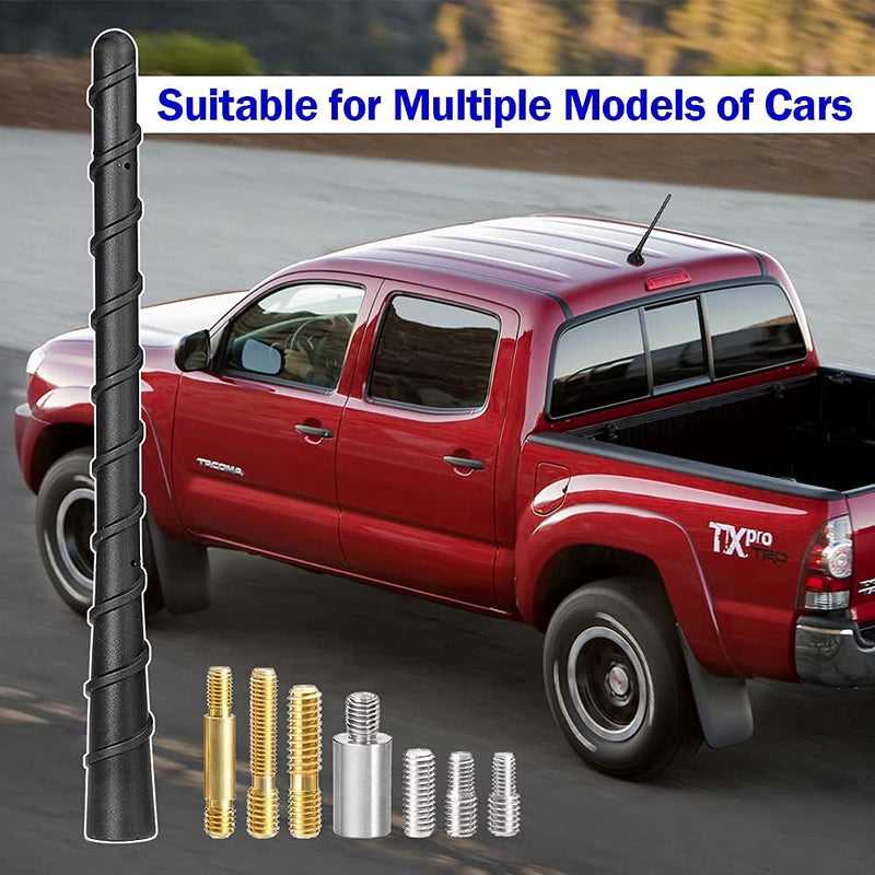 Bingfu Vehicle Rubber Antenna Mast Car Truck Antenna Replacement for Toyota Tundra Tacoma FJ Cruiser Titan XD Frontier Xterra Ford F150 Raptor F250 F350 F450 Dodge RAM Super Duty Classic Trucks