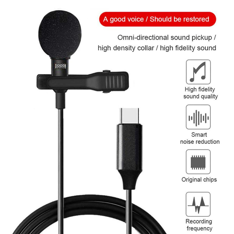 [AUSTRALIA] - axGear Lavalier Clip-on Microphone Mini Omnidirectional Portable Wired Label Mic 