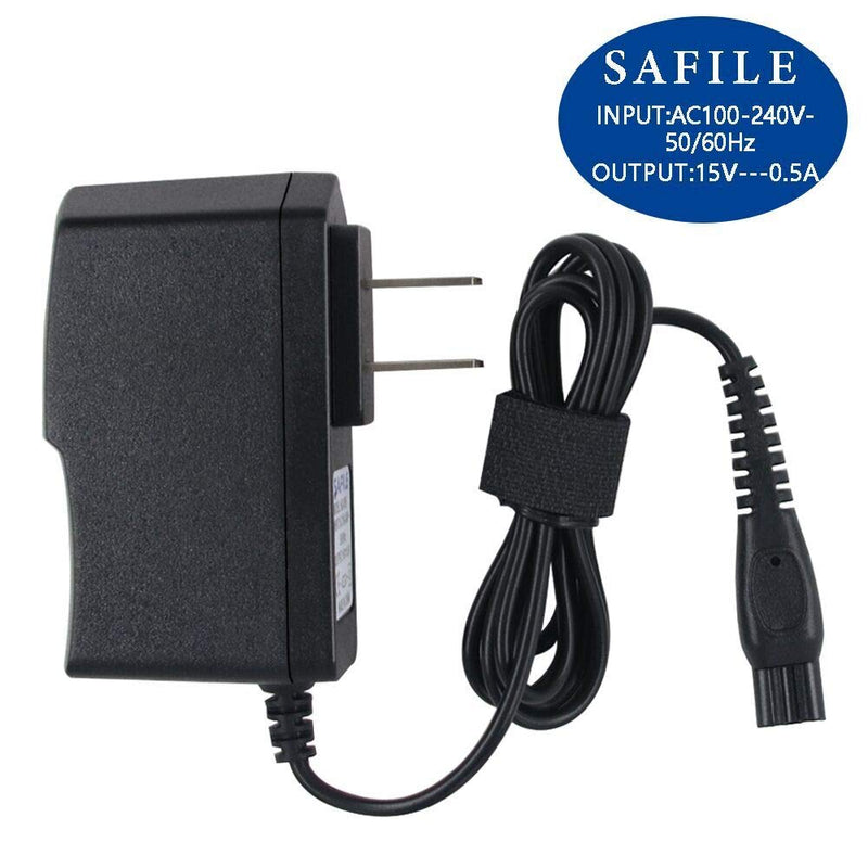 15V AC Adapter Power Supply Cord for Philips Norelco Shaver Charger Norelco HQ8505 7000 5000 3000 Series Electric Shaver Razor, Aquatec, Arcitec, Multigroom Beard Trimmer and More