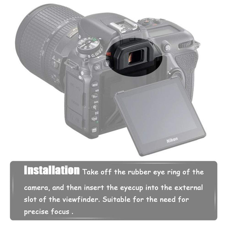 D7500 Viewfinder Eyecup Eyepiece DK28 for Nikon D7500 DX-Format DSLR and Hot Shoe Level[2+2 Packs], Replace Nikon Eyepiece DK-28, Fire Rock Camera Level Viewfinder Accessories DK28 DK-28-2Packs