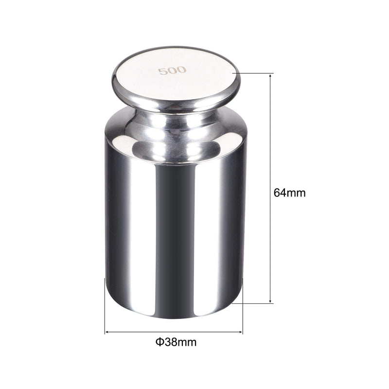 uxcell Gram Calibration Weight 500g F1 Precision Stainless Steel for Digital Balance Scales