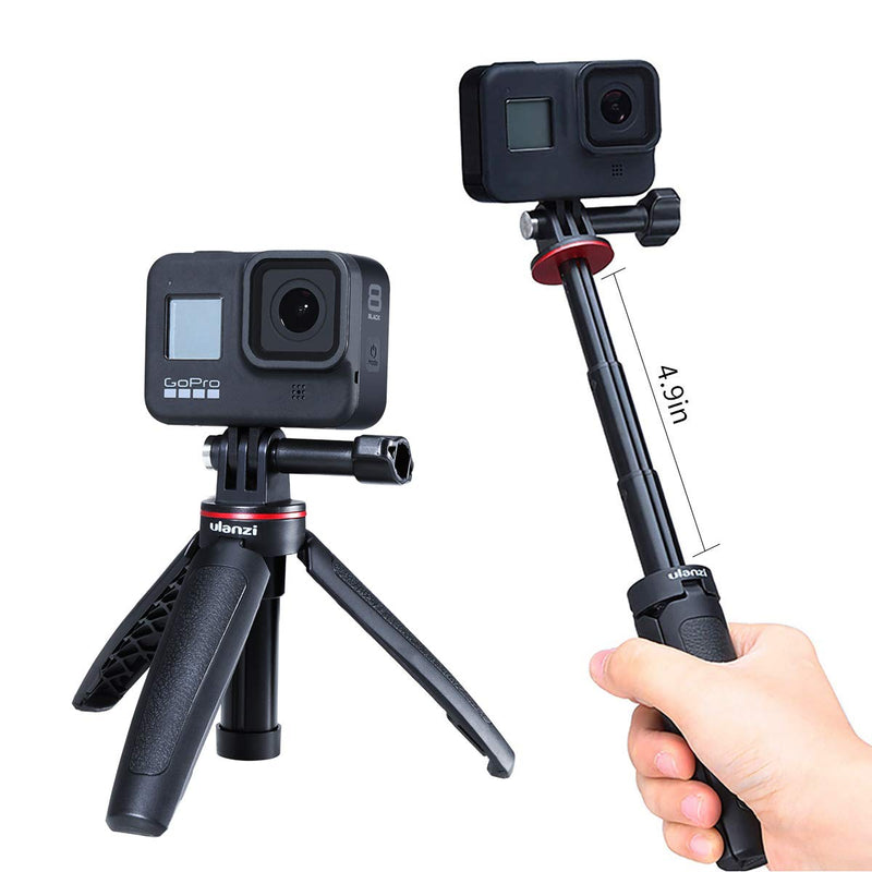 Extendable Selfie Stick for Gopro,2 in 1 Mini Tripod Stand for Gopro Hero 9/8/7/6/5,Portable Handle Vlog Tripod for All Gopro Action Cameras,Osmo Action Accessories