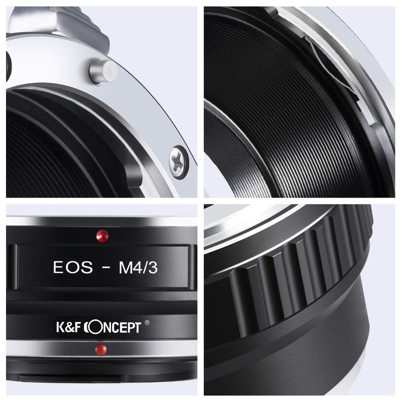 K&F Concept Lens Mount Adapter for Canon EOS EF Mount Lens to M4/3 MFT Olympus Pen and Panasonic Lumix Cameras