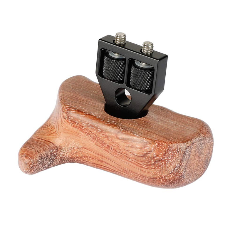 CAMVATE Wooden Handgrip for DSLR Camera Cage (Bubinga,Left Hand) Black